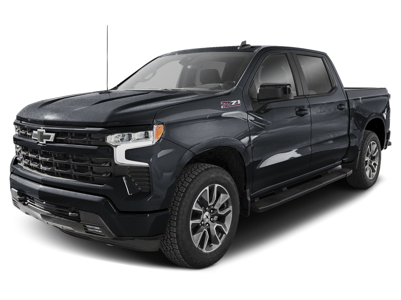 2026 Chevrolet Silverado 1500 RST in Summit White — front three-quarter view
