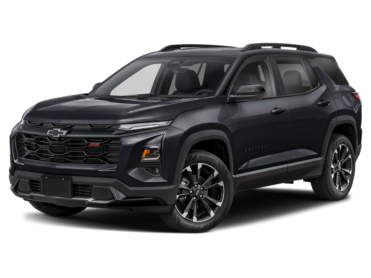 2027 Chevrolet Equinox RS in Lakeshore Blue Metallic — front three-quarter view