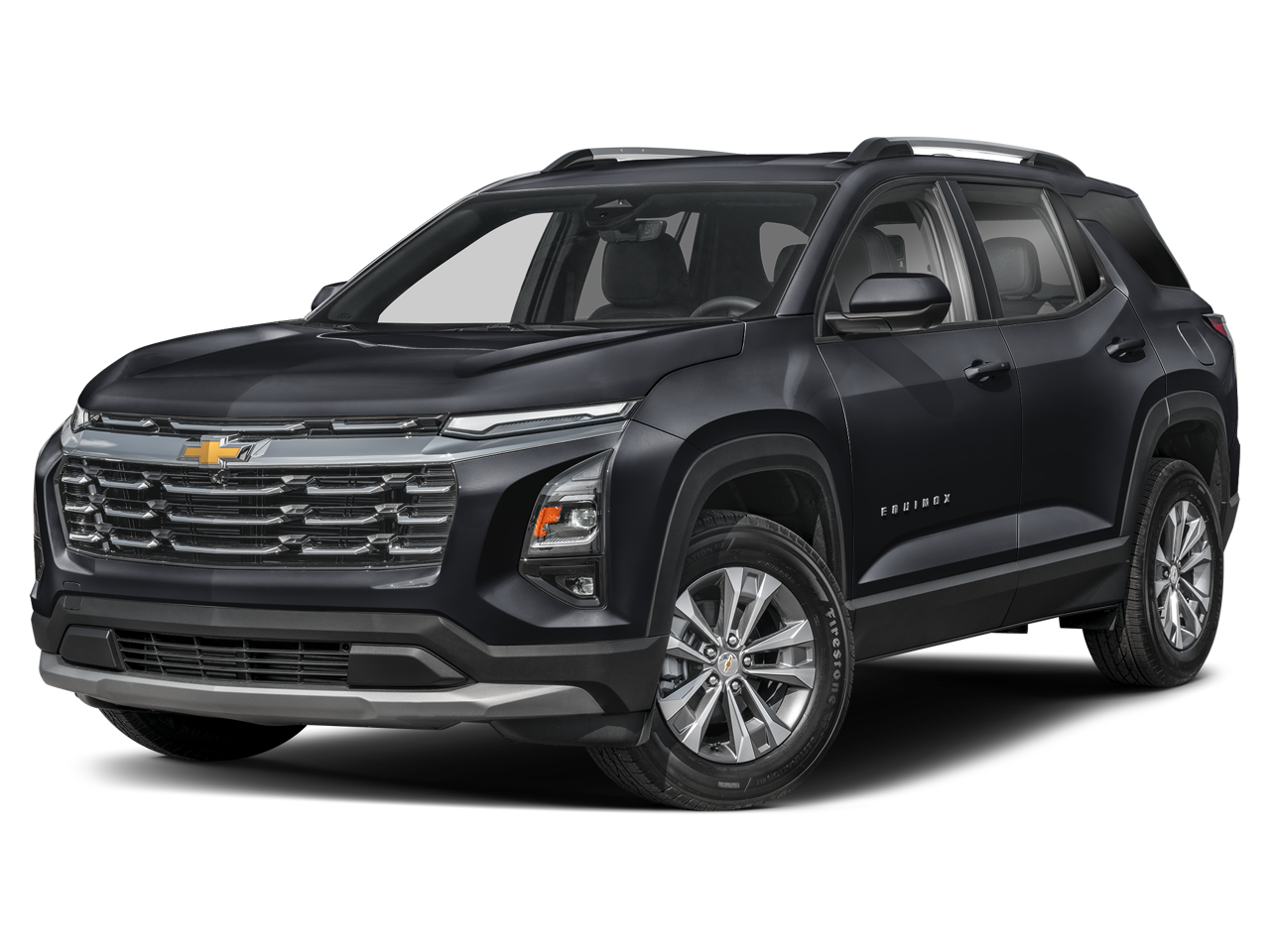 2027 Chevrolet Equinox LT in Lakeshore Blue Metallic — front three-quarter view
