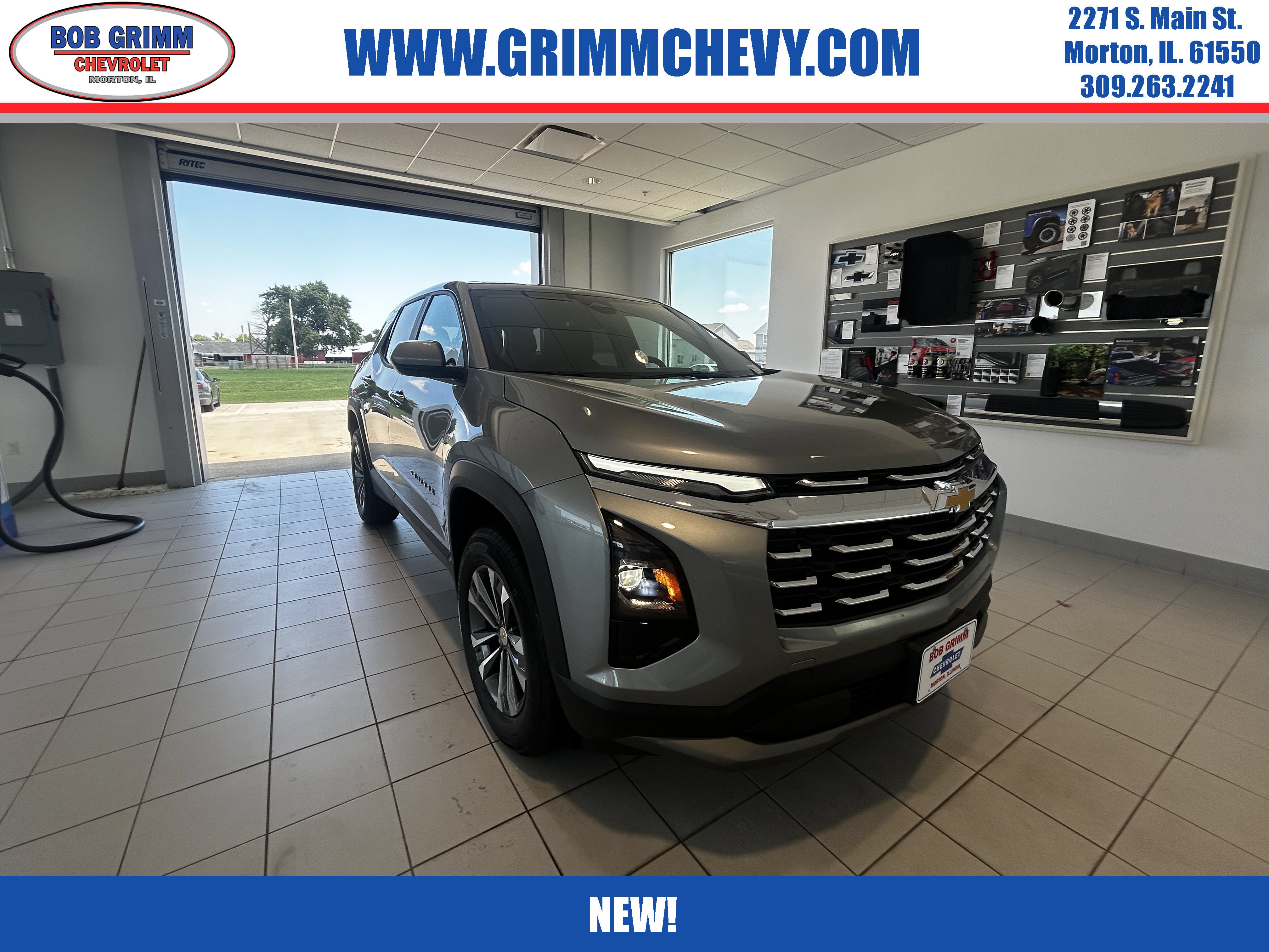 2027 Chevrolet Equinox AWD LT in Sterling Gray Metallic — front three-quarter view